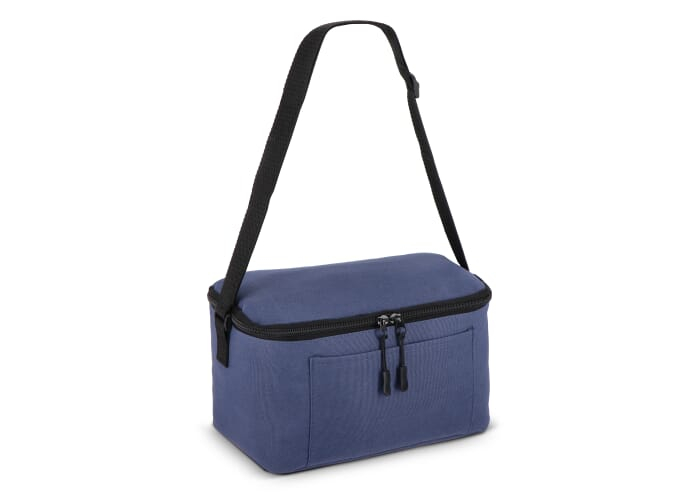 Sac isotherme personnalisé 6 canettes en R-PET Bleu foncé
